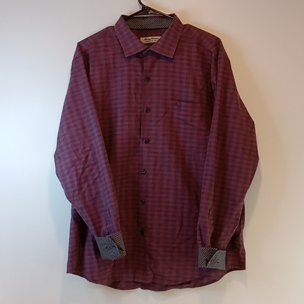 TOMMY BAHAMA Newport Coast Shirt Mens Sz L Long Sleeve Pima Cotton Blend NICE! - Picture 9 of 15